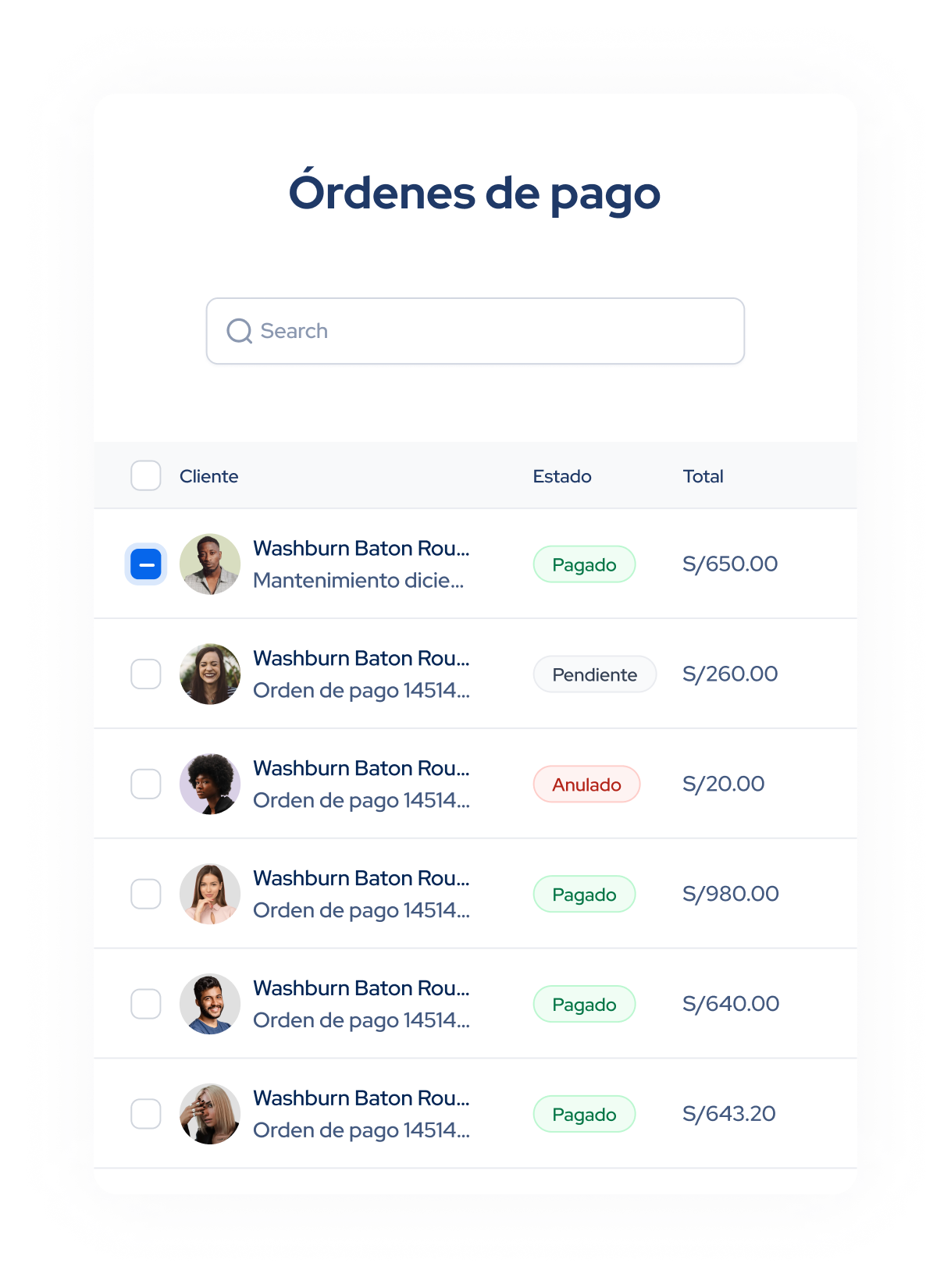 Orden de Pago 2